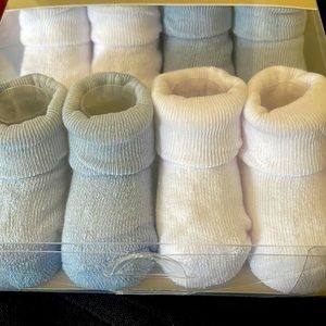 Baby boy 4 pack bootie socks